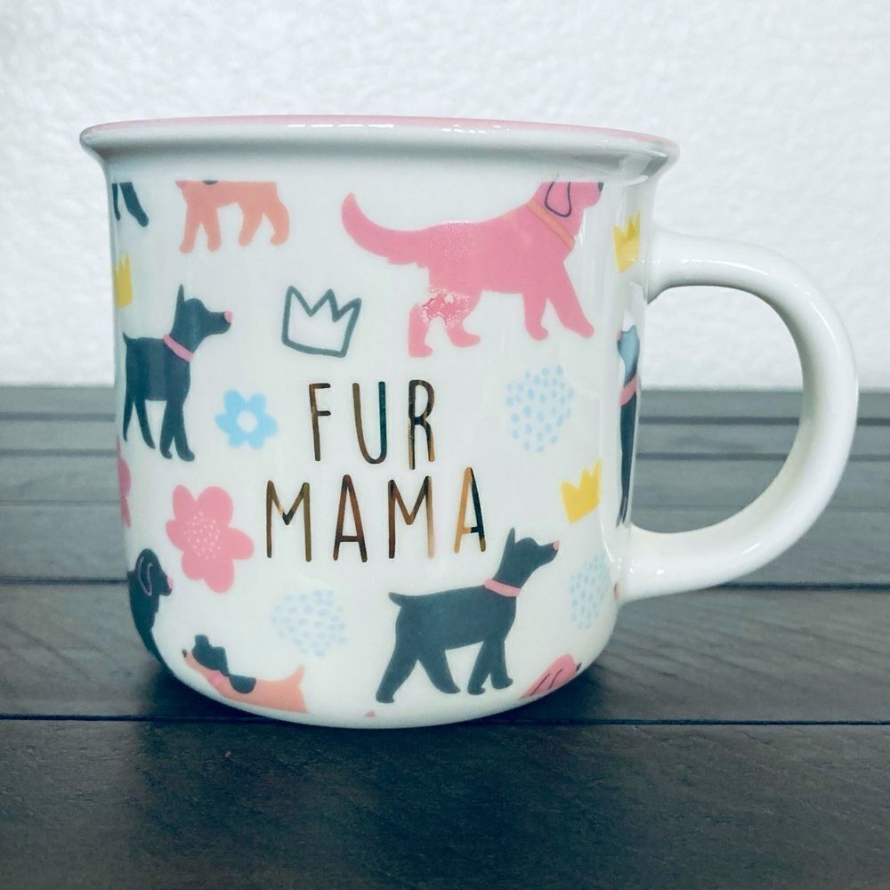 “Fur Mama” Dog Mom Ceramic Coffee Mug Cup
